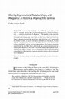 Research paper thumbnail of Alterity, Asymmetrical Relationships, and Allegiance: A Historical Approach to Levinas