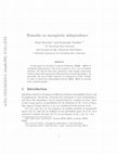 Research paper thumbnail of Remarks on Asymptotic Independence