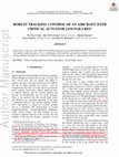 Research paper thumbnail of Robust tracking control of an aircraft with critical actuator jam failures