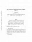 Research paper thumbnail of On Bergman's Diamond Lemma for Ring Theory