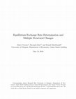 Research paper thumbnail of Equilibrium exchange rate determination and multiple structural changes