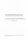 Research paper thumbnail of Microstructure Order Flow: Statistical and Economic Evaluation ofNonlinear Forecasts