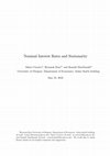 Research paper thumbnail of Nominal interest rates and stationarity