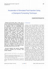 Research paper thumbnail of Acceleration of Simulated Fault Injection Using a Checkpoint Forwarding Technique