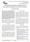 Research paper thumbnail of AI Enabled Data Pipelines Modernizing Data Warehouses in Healthcare for Real Time Analytics