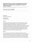 Research paper thumbnail of "Bruxelles-Firenze en ligne Des télétandems francais pour développer des compétences orales en langue étrangère