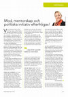 Research paper thumbnail of Mod, mentorskap och politiska initiativ efterfrågas!