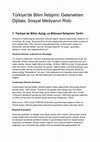 Research paper thumbnail of Türkiye'de Bilim İletişimi: Gelenekten Dijitale, Sosyal Medyanın Rolü