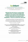 Research paper thumbnail of PROYECTOS POLÍTICOS Y PLURALISMO JURÍDICO DE LAS INSTITUCIONES QUE ABORDAN LOS CONFLICTOS COTIDIANOS A NIVEL MUNICIPAL (CUAJINICUILAPA, GUERRERO, Y HUEJUTLA DE REYES, HIDALGO