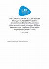 Research paper thumbnail of MBA IN INTERNATIONAL BUSINESS MANAGEMENT DISSERTATION-BUSINESS SIMULATION Θέμα μεταπτυχιακής εργασίας: Μελέτη σκοπιμότητας επένδυσης ξένου οίκου πληροφορικής στην Ελλάδα