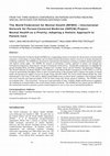 Research paper thumbnail of Network for Person-Centered Medicine (INPCM) Project: Mental Health as a Priority: Adopting a Holistic Approach to Patient Care