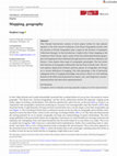 Research paper thumbnail of Legg - Mapping geography. Online first