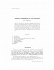 Research paper thumbnail of Quantum computing and the Jones polynomial