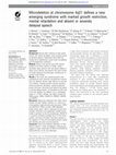 Research paper thumbnail of Microdeletion at chromosome 4q21 defines a new emerging syndrome with marked growth restriction, mental retardation and absent or severely delayed speech