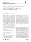 Research paper thumbnail of The status of chain-of-custody certification in the countries of Central and South Europe