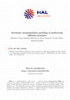 Research paper thumbnail of Stochastic metapopulation modeling of multi-strain influenza dynamics