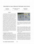 Research paper thumbnail of Robust multi-view camera calibration for wide-baseline camera networks