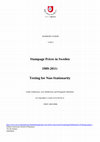 Research paper thumbnail of Stumpage prices in Sweden 1909–2012: Testing for non-stationarity