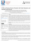 Research paper thumbnail of A Case of Placenta Percreta Presented with Frank Hematuria and Managed Conservatively