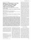 Research paper thumbnail of Influence of Phostrade Ca on Color Development and Anthocyanin Content of ‘Braeburn’ Apple (Malus domestica Borkh.)