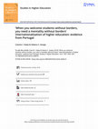 Research paper thumbnail of ‘When you welcome students without borders, you need a mentality without borders’ internationalisation of higher education: evidence from Portugal