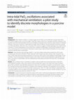 Research paper thumbnail of Intra-tidal PaO2 oscillations associated with mechanical ventilation: a pilot study to identify discrete morphologies in a porcine model