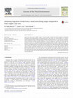 Research paper thumbnail of Antimony migration trends from a small arms firing range compared to lead, copper, and zinc