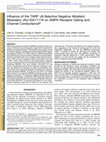 Research paper thumbnail of Influence of the TARP γ8-Selective Negative Allosteric Modulator JNJ-55511118 on AMPA Receptor Gating and Channel Conductance