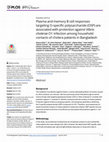 Research paper thumbnail of Plasma and memory B cell responses targeting O-specific polysaccharide (OSP) are associated with protection against Vibrio cholerae O1 infection among household contacts of cholera patients in Bangladesh