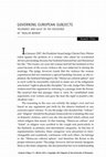 Research paper thumbnail of Governing European Subjects: Tolerance and Guilt in the Discourse of 'Muslim Women'