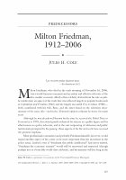 Research paper thumbnail of Milton Friedman, 1912-2006