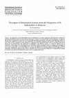 Research paper thumbnail of The Impact of Information Systems from the Perspective of IS Stakeholders in Malaysia