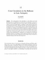 Research paper thumbnail of Coin Circulation in the Balkans in Late Antiquity