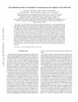 Research paper thumbnail of Three-Dimensional Relativistic Simulations of Rotating Neutron-Star Collapse to a Kerr Black Hole