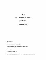 Research paper thumbnail of Philosophy of Science