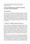 Research paper thumbnail of Mensch 3.0: Risikokompetenz und Risikowahrnehmung im Umgang mit neuen Technologien