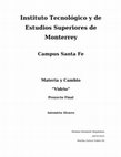 Research paper thumbnail of Materia y Cambio: El Vidrio