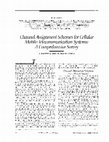 Research paper thumbnail of Channel assignment schemes for cellular mobile telecommunication systems: A comprehensive survey