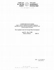 Research paper thumbnail of La Société Civile et la Sécurité Humaine: La Politique Canadienne de Contrôle des Armes Légères et de Petit Calibre (ALPC)