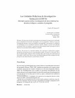 Research paper thumbnail of Unidades de Instrucción e Investigación