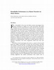 Research paper thumbnail of Roundtable: Performance as a Master Narrative in Music History