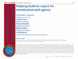 Research paper thumbnail of Helping students repack for remotivation and agency (2009)