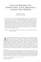 Research paper thumbnail of Form and Meaning in the Earliest Cities: A New Approach to Ancient Urban Planning (2007)