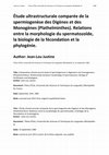 Research paper thumbnail of Étude ultrastructurale comparée de la spermiogenèse des Digènes et des Monogènes (Plathelminthes). Relations entre la morphologie du spermatozoïde, la biologie de la fécondation et la phylogénie.