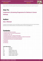 Research paper thumbnail of How To: Implement a Screening Programme for Distress in Cancer Settings