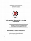 Research paper thumbnail of Los llamados derechos de la tercera generación