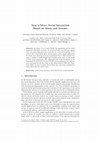 Research paper thumbnail of Sync'n'Move: social interaction based on music and gesture