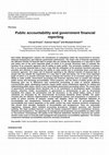 Research paper thumbnail of Public accountability and government financial reporting