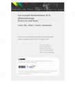 Research paper thumbnail of Les concepts fondamentaux de la phénoménologie,  T. Dika, W. Hackett, C. Romano