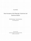 Research paper thumbnail of Runic Inscriptions of the Viking Age: A Synchronic and Diachronic Analysis